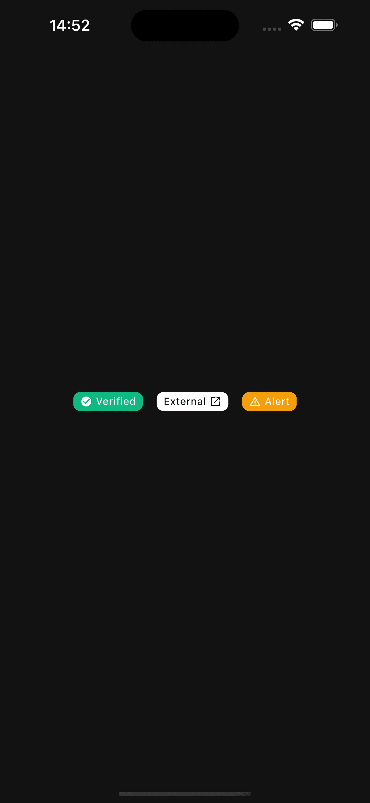 Basic badge component preview