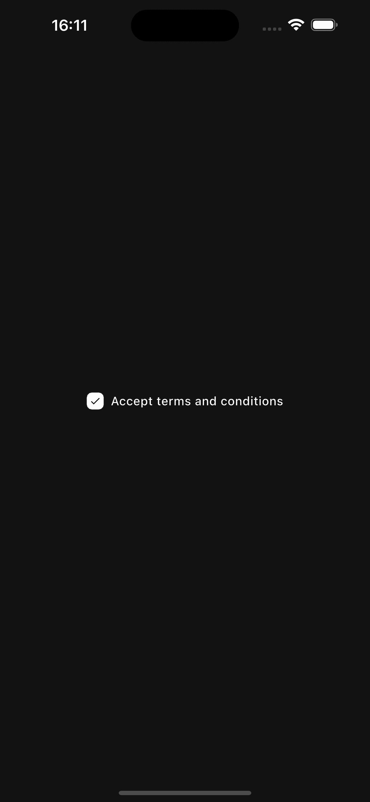 Basic checkbox component preview