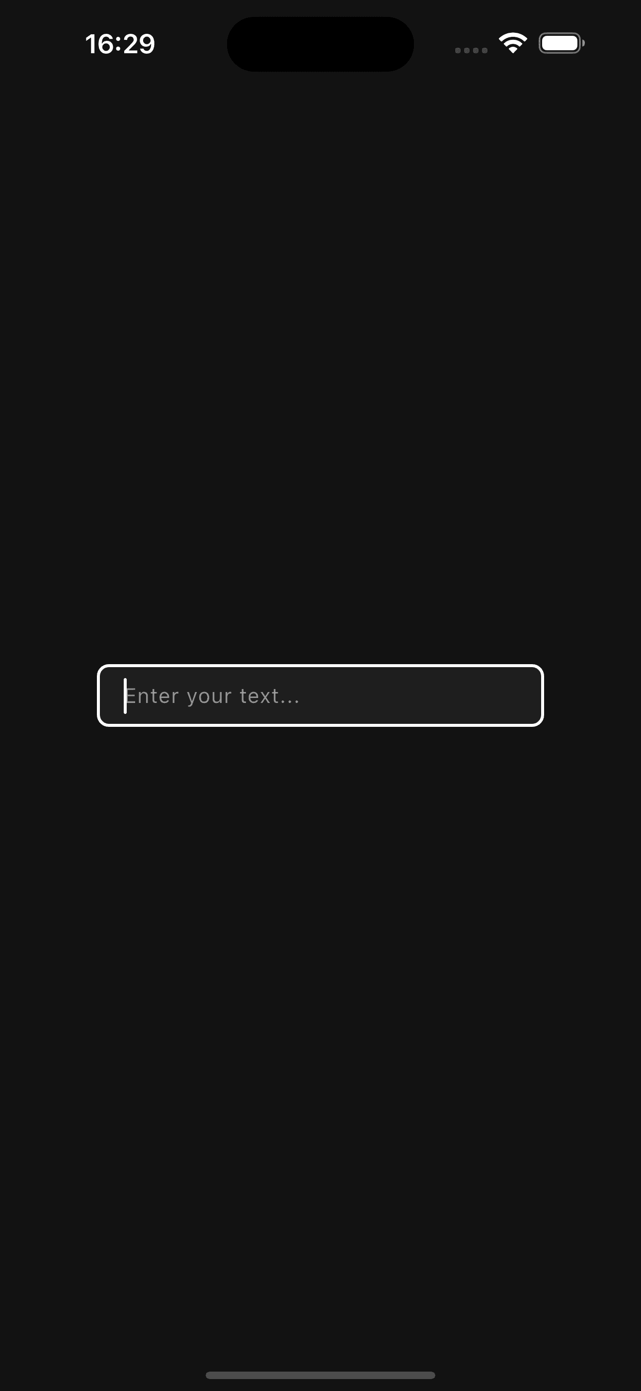 Basic text field preview