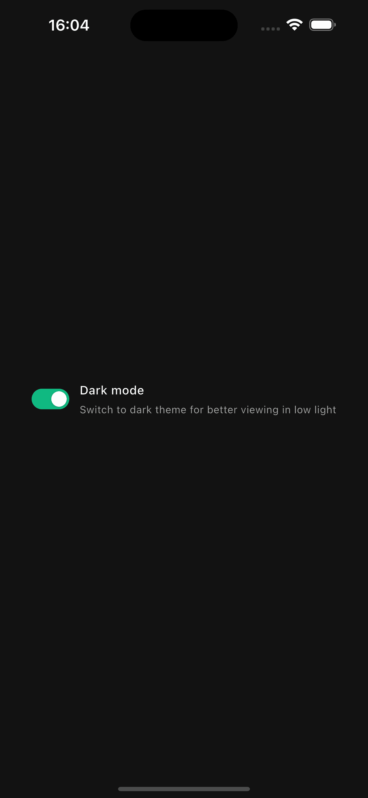 Toggle with description preview